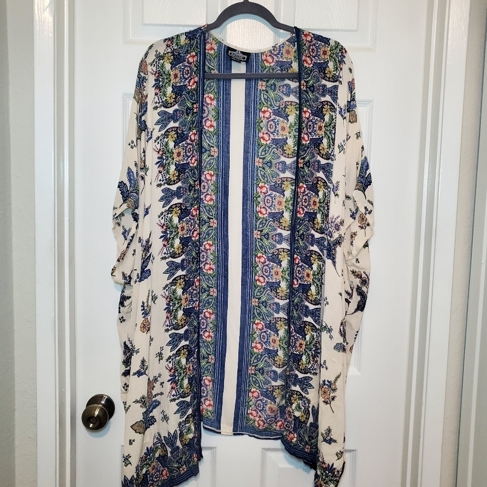 Angie Brand Vintage Boho Ladies Duster Sz S
